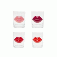 Aulica Verres à eau kiss - lot de 4 - transparent 205401 Aulica Verres à eau kiss - lot de 4 - transparent 205401