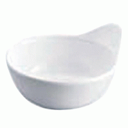 Bol ovale mélamine blanc 12,4x10,7x6cm - par 12
