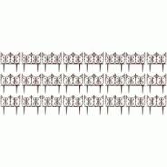 Bordure de jardin en fonte Valentine Lot de 24 Esschert Design - marron 3700866371746 Bordure de jardin en fonte Valentine Lot de 24 Esschert Design - marron 3700866371746
