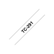 Brother Rouleau de ruban adhésif laminé, TC-291, noir sur blanc, 0,9 cm x 7,7 m Brother Rouleau de ruban adhésif laminé, TC-291, noir sur blanc, 0,9 cm x 7,7 m