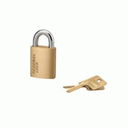 Cadenas à clé Fédéral Lock 510, laiton, chantier, anse acier, 40mm, 2 clés - THIRARD - doré 3150262025109 Cadenas à clé Fédéral Lock 510, laiton, chantier, anse acier, 40mm, 2 clés - THIRARD - doré 3150262025109