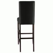 Chaise haute de restaurant capitonnée Cordoue - NOIR Chaise haute de restaurant capitonnée Cordoue - NOIR