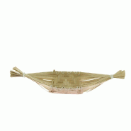 Corbeille en bambou gondole petit modèle  50/37x16x7/10 cm - par 20
