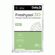 Détergent désodorisant désinfectant FRESHYSOL 3D - Dosette 20ml x 250 Pin - Daily K - 3700008344553
