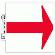 Exacompta - Réf. 67116E - 1 Bande de sol PVC adhésive antidérapante flèche - 30x10 cm - Blanc - blanc 67116E