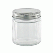 FHC - 40Pcs - Pot en verre rond avec couvercle en aluminium à visser - H88mm 250ml - transparent verre FHC294VBOC251 FHC - 40Pcs - Pot en verre rond avec couvercle en aluminium à visser - H88mm 250ml - transparent verre FHC294VBOC251
