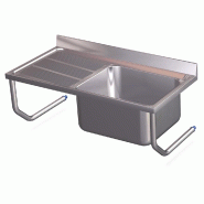 FRICOSMOS Evier suspendu avec boutons, cuve et égouttoir à droite - inox FRCOL02D