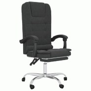 Helloshop26 - Fauteuil de massage inclinable de bureau informatique étude similicuir noir 02_0025413 - noir métal 3000215315507