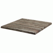 Plateau carré de table extérieur Werzalit 60x60cm décor Montpellier