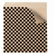Sachet papier ingraissable ss PFAS Dam noir 2 côtés ouverts 17x18cm - par 500