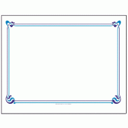 Set de table papier blanc motif Maxim bleu 31x43cm - par 2000