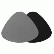 Stil Casa, ensemble de 12 sets de table bicolores, polyuréthane laminé cousu, 27xh. 24 cm, finition dollar couleur gris/noir. - STP-SG-GB Stil Casa, ensemble de 12 sets de table bicolores, polyuréthane laminé cousu, 27xh. 24 cm, finition dollar couleur gris/noir. - STP-SG-GB