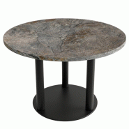 Table de restaurant intérieur galene diamètre 110 cm avec le pied jason - tigaone - 3701680324383
