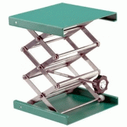 Table élévatrice aluminium de laboratoire - 10 à 60 kg