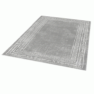 Tapis en Polyester 100x200cm WellHome couleur Gris Clair - multicolore WH0980-5