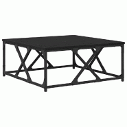 VidaXL Table basse Chêne noir 70 x 70 x 30 cm Bois d'ingénierie Modèle Helios Select - 882774