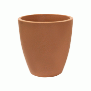 WellHome - Pot de fleurs modèle « Collection Accord » Ø30x34cm coloris terracotta - orange plastique WH13464
