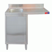 Gasfrit - Evier industriel inox avec 1 cuve et 1 égouttoir meuble et cavité lave-vaisselle 1200 x 600 x 850+ 100 mm - inox gf82
