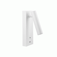 Applique Murale Led Pure Wall 4W 30° 2700K À 3 Intensités - Blanc Mat, Réglable Avec Port De Chargement Usb-C - Beneito & Faure - noir 8436590207604