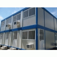 Bungalow de chantier iso / modulaire / ossature en métal / parois en panneau sandwich / isolé_1