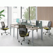 Bureau compact Elite - plan de travail large en angle 90° - Dimensions 160x120 ou 180x120 cm Bureau compact Elite - plan de travail large en angle 90° - Dimensions 160x120 ou 180x120 cm
