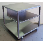 Chariot ouvert en inox pour friteuses doubles - CA6 Chariot ouvert en inox pour friteuses doubles - CA6