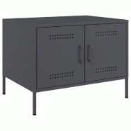 Décoshop26 - Table basse de salon design moderne 68 x 50 x 50,5 cm acier anthracite DEC037268 - acier 3000263195304