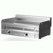 Fry-Top électrique EURO-CROM rainurée en CHROME - L900 | Mainho - PCRR90ET
