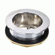 Gastro-Inox Crépine de vidange en laiton chromé avec joint et écrou de fixation 38mm - Gastro M - 402511