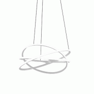 Gea Luce Suspension Atia S/M Aluminium Blanc Led 100W 7500Lm 3000K Gradable Phase Cut And Push - Gealuce - blanc ATIA S/M - BIANCO