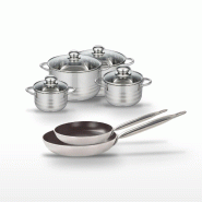 Lot de 2 Poêles 28/32 cm et 4 Faitouts 14/16/20/24 cm Elo Bistro Line - noir 3176239986266