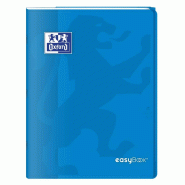 Oxford Lot de 10 Cahier EasyBook piqué 24x32, 96p./48 feuilles 90g/m², Séyès, coloris bleu - 3020120120102