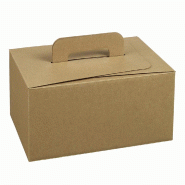 Panier repas Plein Air grand modèle carton kraft 28,1x20,1x14cm - par 60