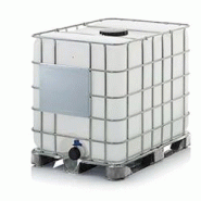 PLAST'UP ROTOMOULAGE Cuve de stockage 1000l ibc poche rénovée pour liquides et carburants un - GRIS - gris 0750122556304