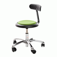 Siège professionnel petite enfance - Base aluminium - Assise simili cuir vert - Marque Rolléco - Fabriqué au Danemark - Garantie 5 ans Siège professionnel petite enfance - Base aluminium - Assise simili cuir vert - Marque Rolléco - Fabriqué au Danemark - Garantie 5 ans