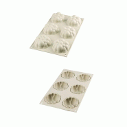 Silikomart Bollicine, moule pour 6 desserts 7x3 cm - 8051085304684
