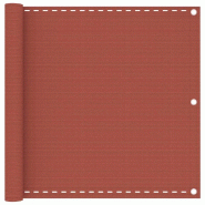 VidaXL Écran de balcon Terre cuite 90x300 cm PEHD Modèle Ventoux - 310948