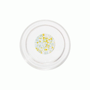 Zafferano Teca Lot De 6 Tumbler Terrazzo En Verre Borosilicate Double Paroi Avec Décorations Artisanales Jaune-Bleu Azur - Collection Table Design Mo