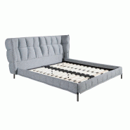 AC ANGEL CERDA Angel Cerdá Lit en tissu gris-bleu clair 7211C 239 x 234 x 109 - bleu 8435631041962