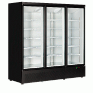 Armoire réfrigérée 3 portes vitrées noires 1264 L | Tefcold - AtomMaxiC3DB