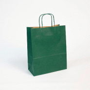 Clairefontaine 25 sacs cadeaux 220x100x270, kraft vergé 100 g/m², coloris vert - vert 395710C