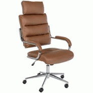 CLP Chaise de bureau Campo Marron clair - marron polyester 322511 CLP Chaise de bureau Campo Marron clair - marron polyester 322511