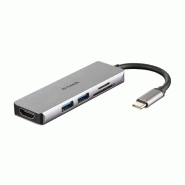 D-Link DUB-M530 station d'accueil Avec fil USB 3.2 Gen 1 (3.1 Gen 1) Type-C Aluminium D-Link DUB-M530 station d'accueil Avec fil USB 3.2 Gen 1 (3.1 Gen 1) Type-C Aluminium