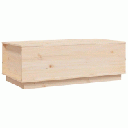 Décoshop26 - Table basse de salon avec dessus relevable design rustique 100 x 50 x 35 cm bois massif de pin DEC036926 - Bois massif 3000263002473