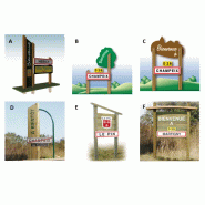 Entrées de ville décoratif en bois