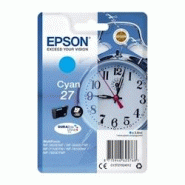 Epson 27 - Cartouche d'encre cyan T270240 - Réveil - C13T27024012 - Bleu Epson 27 - Cartouche d'encre cyan T270240 - Réveil - C13T27024012 - Bleu