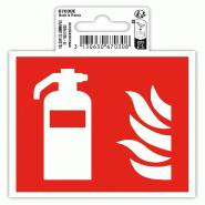 Exacompta Signalisation adhésive Extincteur, rouge/blanc - rouge 67030E