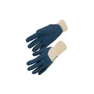 Gant nitrile (3/4). Enduction légère. Poignet tricot.