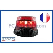 Gyrophare Gyroled M130 rouge embase ISO classe 2 28703-00