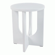 Helloshop26 - Table d'appoint 50 x 40 cm MDF blanc 03_0010923 - blanc Bois manufacturé 3000225485542